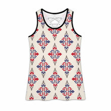 Lade das Bild in den Galerie-Viewer, Damen / Frauen Tank Top TXLD Rückenausschnitt horizontale Streifen Hohlweste BS mit Fotos Muster Text Logo selbst gestalten und bedrucken