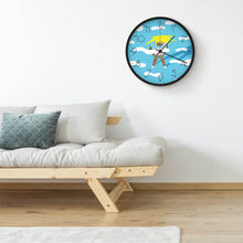 Lade das Bild in den Galerie-Viewer, Fashion Wanduhr ohne Tickgeräusche im modern Stil mit Lautlosem Uhrwerk - Große Wand Uhr 25 cm für Büro Küche Schlafzimmer Wohnzimmer Klassenzimmer mit Fotos Muster Text Logo selbst gestalten und bedrucken