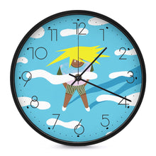 Lade das Bild in den Galerie-Viewer, Fashion Wanduhr ohne Tickgeräusche im modern Stil mit Lautlosem Uhrwerk - Große Wand Uhr 25 cm für Büro Küche Schlafzimmer Wohnzimmer Klassenzimmer mit Fotos Muster Text Logo selbst gestalten und bedrucken