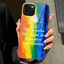 Lade das Bild in den Galerie-Viewer, Glas Handyhülle (iPhone 15 Pro Max/Plus/Pro) mit Foto Design Motiv Text selbst gestalten und bedrucken