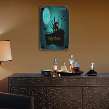 Lade das Bild in den Galerie-Viewer, Halloween Dekoration Metallschild Blechschilder Deko Schild Wand- und Türdeko mit Rost (Vertikale Version) mit Foto Design Motiv Text selbst gestalten und bedrucken