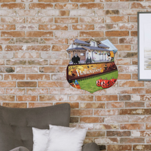 Lade das Bild in den Galerie-Viewer, Halloween Dekoration Metallschild Blechschilder Deko Schild mit Spruch Wand- und Türdeko mit Foto Design Motiv Text selbst gestalten und bedrucken