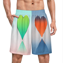 Lade das Bild in den Galerie-Viewer, Multi-Image-Design Herren Männer Schlafhose Kurz Pyjamashorts Mix & Relax LM012 mit Foto Design Motiv Text selbst gestalten und bedrucken