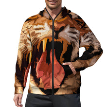 Lade das Bild in den Galerie-Viewer, Herren / Männer Einzelbild-Design Langarm Kapuzenpullover Jacke Kapuzensweatshirt WY14 mit Ihrem Design Motiv Foto Text selbst gestalten und bedrucken