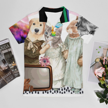 Lade das Bild in den Galerie-Viewer, Multi-Image-Design Kinder Jungen Ice Silk Kinder POLO T-Shirt J62T mit Foto Design Motiv Text selbst gestalten und bedrucken