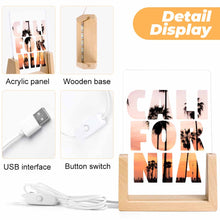 Lade das Bild in den Galerie-Viewer, Nachtlicht aus Acryl (bunter schräger Einstecksockel) selbst gestalten und bedrucken