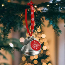 Lade das Bild in den Galerie-Viewer, Christbaumschmuck Glocken Anhänger Weihnachtsglocken für Weihnachtsdeko mit Foto Design Motiv Text selbst gestalten und bedrucken