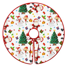 Lade das Bild in den Galerie-Viewer, Weihnachtsbaumrock Weihnachtsbaumdecke (rote Kante) (doppelseitig gleiches Bild) mit selbst gestalten und bedrucken