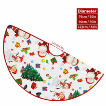 Lade das Bild in den Galerie-Viewer, Weihnachtsbaumrock Weihnachtsbaumdecke (rote Kante) (doppelseitig gleiches Bild) mit selbst gestalten und bedrucken