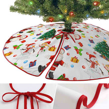 Lade das Bild in den Galerie-Viewer, Weihnachtsbaumrock Weihnachtsbaumdecke (rote Kante) (doppelseitig gleiches Bild) mit selbst gestalten und bedrucken