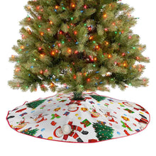Lade das Bild in den Galerie-Viewer, Weihnachtsbaumrock Weihnachtsbaumdecke (rote Kante) (doppelseitig gleiches Bild) mit selbst gestalten und bedrucken