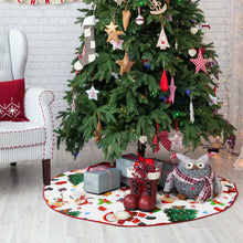 Lade das Bild in den Galerie-Viewer, Weihnachtsbaumrock Weihnachtsbaumdecke (rote Kante) (doppelseitig gleiches Bild) mit selbst gestalten und bedrucken
