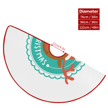 Lade das Bild in den Galerie-Viewer, Weihnachtsbaumrock Weihnachtsbaumdecke (rote Kante) (Unterschiedliche Bilder auf beiden Seiten) mit selbst gestalten und bedrucken