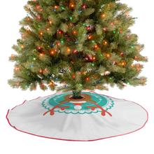 Lade das Bild in den Galerie-Viewer, Weihnachtsbaumrock Weihnachtsbaumdecke (rote Kante) (Unterschiedliche Bilder auf beiden Seiten) mit selbst gestalten und bedrucken