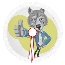 Lade das Bild in den Galerie-Viewer, Weihnachtsbaumrock Weihnachtsbaumdecke (Fransenstil) (Unterschiedliche Bilder auf beiden Seiten) mit selbst gestalten und bedrucken