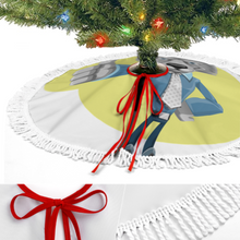 Lade das Bild in den Galerie-Viewer, Weihnachtsbaumrock Weihnachtsbaumdecke (Fransenstil) (Unterschiedliche Bilder auf beiden Seiten) mit selbst gestalten und bedrucken