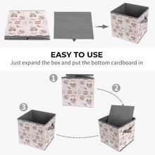 Lade das Bild in den Galerie-Viewer, Einzelbilddruck Zusammenklappbare Aufbewahrungsbehälter / Aufbewahrungsbox (vollständiger Druck) mit Foto Text selbst gestalten und bedrucken