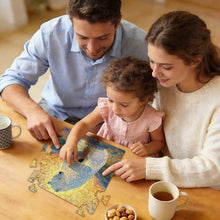 Lade das Bild in den Galerie-Viewer, Quadratisches unregelmäßiges Holzpuzzles JJ0533029 mit Fotos Muster Text selbst gestalten und bedrucken