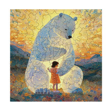 Lade das Bild in den Galerie-Viewer, Quadratisches unregelmäßiges Holzpuzzles JJ0533029 mit Fotos Muster Text selbst gestalten und bedrucken