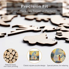 Lade das Bild in den Galerie-Viewer, Quadratisches unregelmäßiges Holzpuzzles JJ0533029 mit Fotos Muster Text selbst gestalten und bedrucken