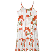 Lade das Bild in den Galerie-Viewer, Einzelbilddruck Damen / Frauen Hosenträger Kleid Großer Swingrock KQ mit Fotos Muster Text Logo selbst gestalten und bedrucken