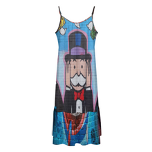 Lade das Bild in den Galerie-Viewer, Multi-Image-Design Damen / Frauen Hosenträger Kleid Großer Swingrock KQ mit Fotos Muster Text Logo selbst gestalten und bedrucken