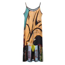 Lade das Bild in den Galerie-Viewer, Multi-Image-Design Damen / Frauen Hosenträger Kleid Großer Swingrock KQ mit Fotos Muster Text Logo selbst gestalten und bedrucken