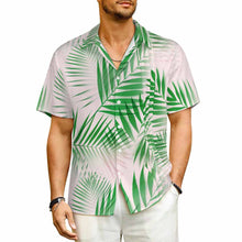 Lade das Bild in den Galerie-Viewer, Einzelbild-Design Herren Kurzarmhemd mit Revers und Falten LM005 mit Ihrem Design Motiv Foto Text selbst gestalten und bedrucken