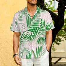 Lade das Bild in den Galerie-Viewer, Einzelbild-Design Herren Kurzarmhemd mit Revers und Falten LM005 mit Ihrem Design Motiv Foto Text selbst gestalten und bedrucken