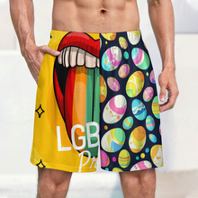 Lade das Bild in den Galerie-Viewer, Multi-Image-Design Herren / Männer Eisseide Schlafhose Kurz Pyjamashorts Mix & Relax LM012 mit Foto Design Motiv Text selbst gestalten und bedrucken