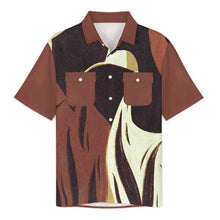 Lade das Bild in den Galerie-Viewer, Einzelbild-Design Herren Kurzarmhemd mit Revers und doppelter Pattentasche LM056 mit Ihrem Design Motiv Foto Text selbst gestalten und bedrucken