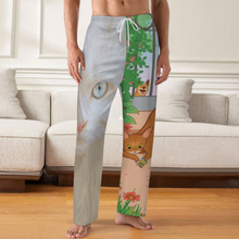 Lade das Bild in den Galerie-Viewer, Multi-Image-Design Herren Männer Lockerer Pyjamas Schlafanzug LM071 mit Foto Design Motiv Text selbst gestalten und bedrucken