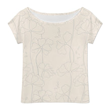 Lade das Bild in den Galerie-Viewer, Einzelbild-Design Damen / Frauen Schulterfreies Kurzarm Oberteil LM076 mit Foto Design Motiv Text selbst gestalten und bedrucken