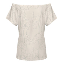 Lade das Bild in den Galerie-Viewer, Einzelbild-Design Damen / Frauen Schulterfreies Kurzarm Oberteil LM076 mit Foto Design Motiv Text selbst gestalten und bedrucken