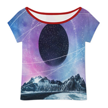 Lade das Bild in den Galerie-Viewer, Multi-Image-Design Damen / Frauen Schulterfreies Kurzarm Oberteil LM076 mit Foto Design Motiv Text selbst gestalten und bedrucken