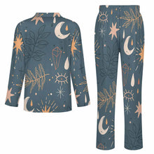 Lade das Bild in den Galerie-Viewer, Einzelbilddruck Herren Schlafanzug Pajama LM092 in langer Form 2-tlg. mit Fotos Muster Text Logo selbst gestalten und bedrucken