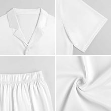 Lade das Bild in den Galerie-Viewer, Damen / Frauen Kurze Schlafanzug Shorty Pyjama Set LM093 mit Foto Design Motiv Text selbst gestalten und bedrucken