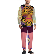 Lade das Bild in den Galerie-Viewer, Personalisierter Multi-Image-Druck Herren Rundhalsausschnitt Schlafanzug Pyjamas LM094 2-tgl. Set mit Foto selbst gestalten und bedrucken