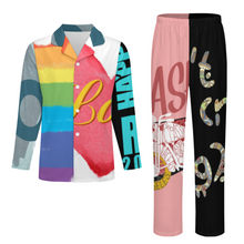 Lade das Bild in den Galerie-Viewer, Multi-Image-Druck Langärmeliger Schlafanzug Pyjama Kinder LM125 mit Fotos Muster Text Logo selbst gestalten und bedrucken