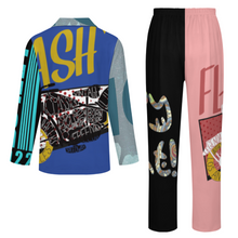Lade das Bild in den Galerie-Viewer, Multi-Image-Druck Langärmeliger Schlafanzug Pyjama Kinder LM125 mit Fotos Muster Text Logo selbst gestalten und bedrucken