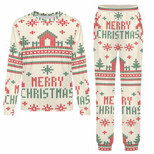 Lade das Bild in den Galerie-Viewer, Einzelbilddruck Kinder Rundhalsausschnitt Langarm Pyjama-Set LM126 mit Foto Text Personalisiertes