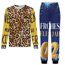 Lade das Bild in den Galerie-Viewer, Multi-Image-Druck Kinder Rundhalsausschnitt Langarm Pyjama-Set LM126 mit Fotos Muster Text Logo selbst gestalten und bedrucken