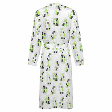 Lade das Bild in den Galerie-Viewer, Einzelbild-Design Unisex Langarm Nachthemd Bademantel mit Gürtel LM127 mit Fotos Muster Text Logo selbst gestalten und bedrucken