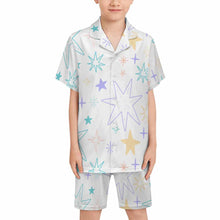Lade das Bild in den Galerie-Viewer, Einzelbild-Design Kinder mit kubanischem Kragen Pyjama Set LM131 mit Foto Design Motiv Text selbst gestalten und bedrucken (Simple Design)