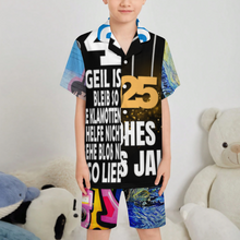 Lade das Bild in den Galerie-Viewer, Multi-Image-Design Kinder mit kubanischem Kragen Pyjama Set LM131 mit Foto Design Motiv Text selbst gestalten und bedrucken (Simple Design)