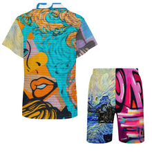 Lade das Bild in den Galerie-Viewer, Multi-Image-Design Kinder mit kubanischem Kragen Pyjama Set LM131 mit Foto Design Motiv Text selbst gestalten und bedrucken (Simple Design)