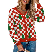 Lade das Bild in den Galerie-Viewer, Einzelbilddruck Damen / Frauen Pullover Strickjacke LM228 mit Fotos Muster Text Logo selbst gestalten und bedrucken