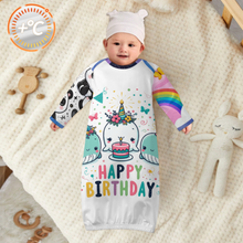 Lade das Bild in den Galerie-Viewer, Multi-Image-Design Hochwertiger Baby Schlafsack LM229 mit Fotos Muster Text Logo selbst gestalten und bedrucken