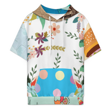 Lade das Bild in den Galerie-Viewer, Multi-Image-Design Unisex Kurzarm Hoodie LM250 mit Foto Design Motiv Text selbst gestalten und bedrucken