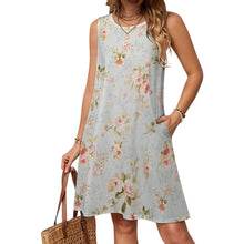 Lade das Bild in den Galerie-Viewer, Damen / Frauen Ärmelloses Kleid LM412 mit Fotos Muster Text Logo selbst gestalten und bedrucken